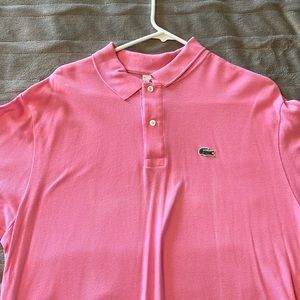 Men’s Pink Lacoste polo shirt